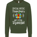 Special Needs Teachers Autism Autistic ASD Mens Sweatshirt Jumper Forest Green