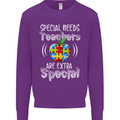 Special Needs Teachers Autism Autistic ASD Mens Sweatshirt Jumper Purple