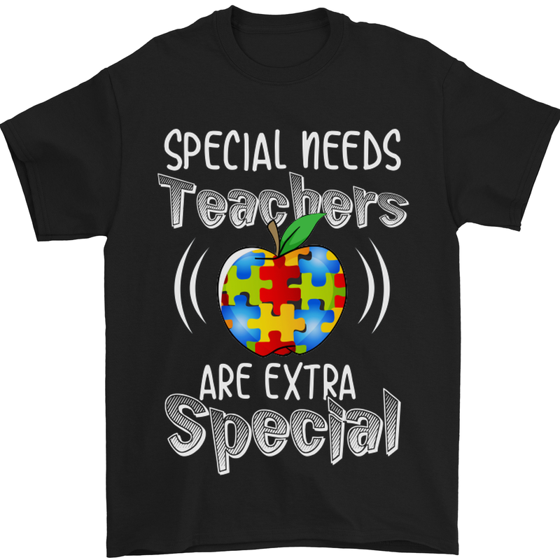 Special Needs Teachers Autism Autistic ASD Mens T-Shirt Cotton Gildan Black