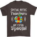 Special Needs Teachers Autism Autistic ASD Mens T-Shirt Cotton Gildan Dark Chocolate