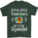 Special Needs Teachers Autism Autistic ASD Mens T-Shirt Cotton Gildan Forest Green