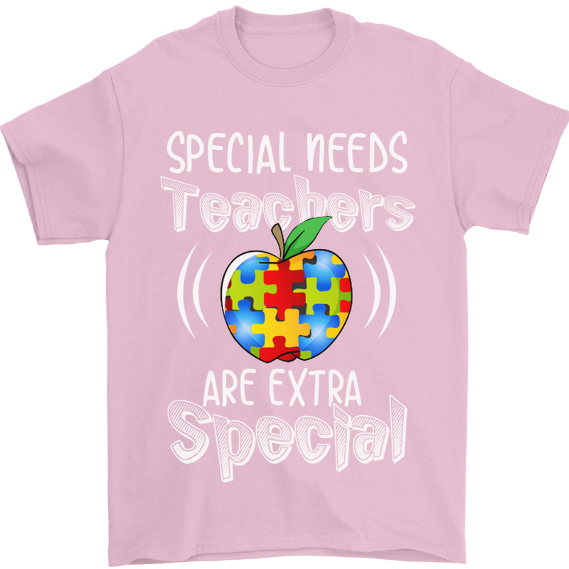 Special Needs Teachers Autism Autistic ASD Mens T-Shirt Cotton Gildan Light Pink