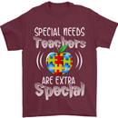 Special Needs Teachers Autism Autistic ASD Mens T-Shirt Cotton Gildan Maroon