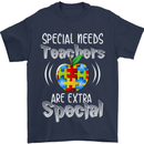 Special Needs Teachers Autism Autistic ASD Mens T-Shirt Cotton Gildan Navy Blue