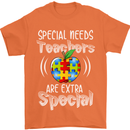 Special Needs Teachers Autism Autistic ASD Mens T-Shirt Cotton Gildan Orange