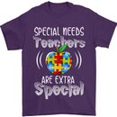 Special Needs Teachers Autism Autistic ASD Mens T-Shirt Cotton Gildan Purple
