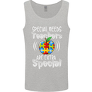 Special Needs Teachers Autism Autistic ASD Mens Vest Tank Top Sports Grey
