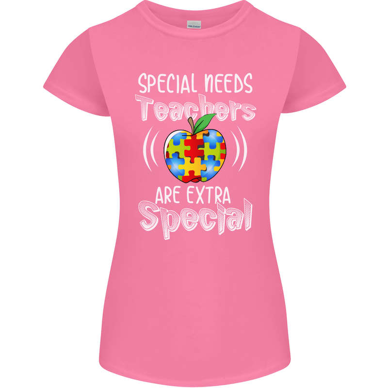 Special Needs Teachers Autism Autistic ASD Womens Petite Cut T-Shirt Azalea