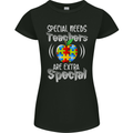 Special Needs Teachers Autism Autistic ASD Womens Petite Cut T-Shirt Black