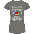 Special Needs Teachers Autism Autistic ASD Womens Petite Cut T-Shirt Charcoal