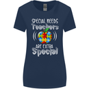Special Needs Teachers Autism Autistic ASD Womens Wider Cut T-Shirt Navy Blue