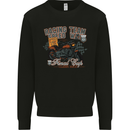 Speed Way Motorcycle Motorbike Biker Mens Sweatshirt Jumper Black