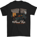 Speed Way Motorcycle Motorbike Biker Mens T-Shirt Cotton Gildan Black