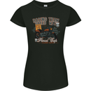 Speed Way Motorcycle Motorbike Biker Womens Petite Cut T-Shirt Black