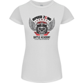 Speed Zone Motorcycle Motorbike Biker Womens Petite Cut T-Shirt White