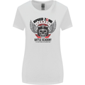 Speed Zone Motorcycle Motorbike Biker Womens Wider Cut T-Shirt White