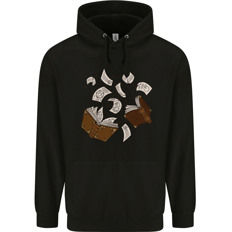 Spell Book Magic Magician Magical Childrens Kids Hoodie Black