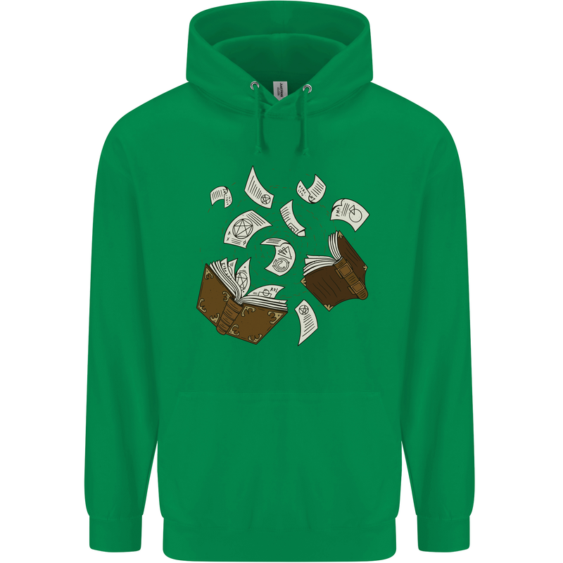 Spell Book Magic Magician Magical Childrens Kids Hoodie Irish Green