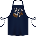 Spell Book Magic Magician Magical Cotton Apron 100% Organic Navy Blue