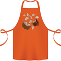 Spell Book Magic Magician Magical Cotton Apron 100% Organic Orange