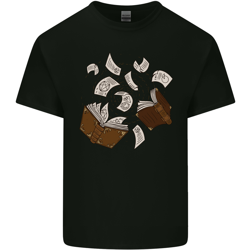 Spell Book Magic Magician Magical Kids T-Shirt Childrens Black