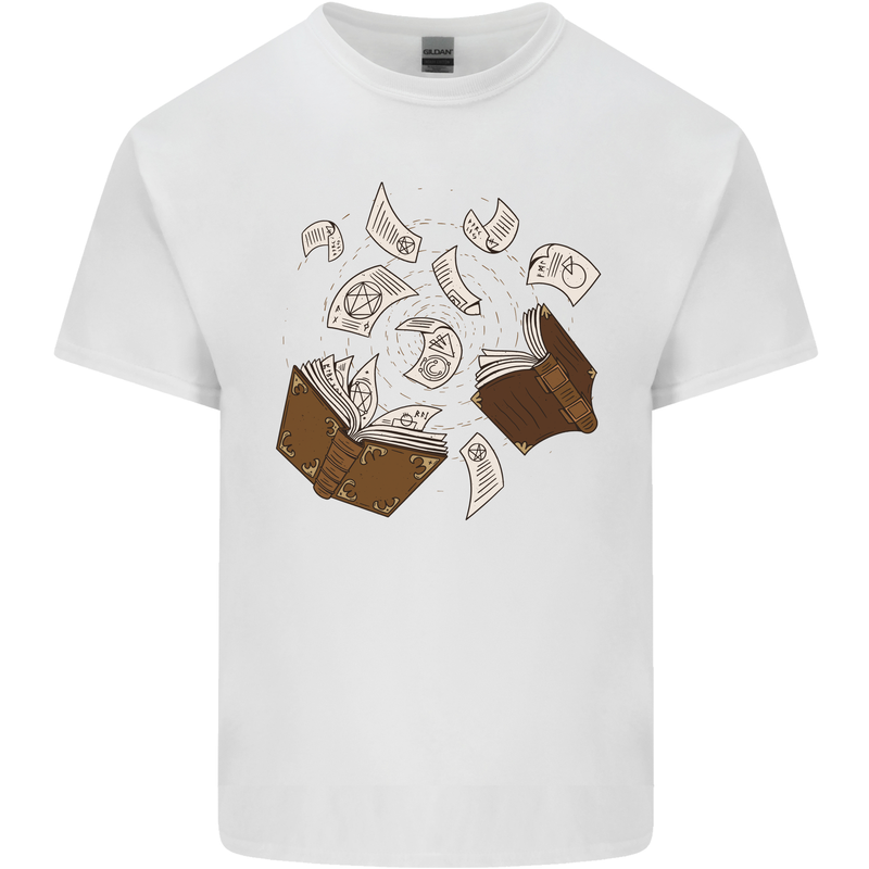Spell Book Magic Magician Magical Kids T-Shirt Childrens White