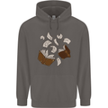 Spell Book Magic Magician Magical Mens 80% Cotton Hoodie Charcoal