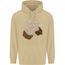 Spell Book Magic Magician Magical Mens 80% Cotton Hoodie Sand