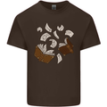 Spell Book Magic Magician Magical Mens Cotton T-Shirt Tee Top Dark Chocolate