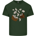Spell Book Magic Magician Magical Mens Cotton T-Shirt Tee Top Forest Green
