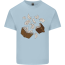 Spell Book Magic Magician Magical Mens Cotton T-Shirt Tee Top Light Blue