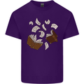 Spell Book Magic Magician Magical Mens Cotton T-Shirt Tee Top Purple