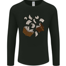 Spell Book Magic Magician Magical Mens Long Sleeve T-Shirt Black