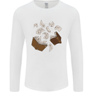 Spell Book Magic Magician Magical Mens Long Sleeve T-Shirt White