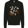 Spell Book Magic Magician Magical Mens Sweatshirt Jumper Black