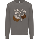 Spell Book Magic Magician Magical Mens Sweatshirt Jumper Charcoal