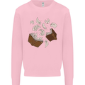Spell Book Magic Magician Magical Mens Sweatshirt Jumper Light Pink
