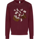 Spell Book Magic Magician Magical Mens Sweatshirt Jumper Maroon