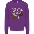 Spell Book Magic Magician Magical Mens Sweatshirt Jumper Purple