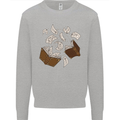 Spell Book Magic Magician Magical Mens Sweatshirt Jumper Sports Grey
