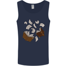 Spell Book Magic Magician Magical Mens Vest Tank Top Navy Blue