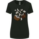 Spell Book Magic Magician Magical Womens Wider Cut T-Shirt Black