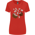 Spell Book Magic Magician Magical Womens Wider Cut T-Shirt Red