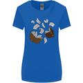 Spell Book Magic Magician Magical Womens Wider Cut T-Shirt Royal Blue