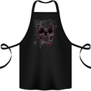 Spider Web Skull Cotton Apron 100% Organic Black