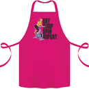 Spinning Eat Sleep Spin Repeat Cycling Cotton Apron 100% Organic Pink