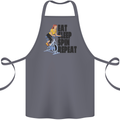 Spinning Eat Sleep Spin Repeat Cycling Cotton Apron 100% Organic Steel