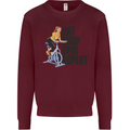 Spinning Eat Sleep Spin Repeat Cycling Mens Sweatshirt Jumper Maroon