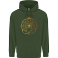 Spiritual Yoga Meditation Peace Childrens Kids Hoodie Forest Green