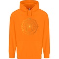 Spiritual Yoga Meditation Peace Childrens Kids Hoodie Orange